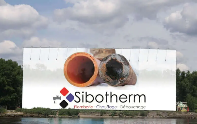 Visuel Sibotherm présentant deux sections de canalisations