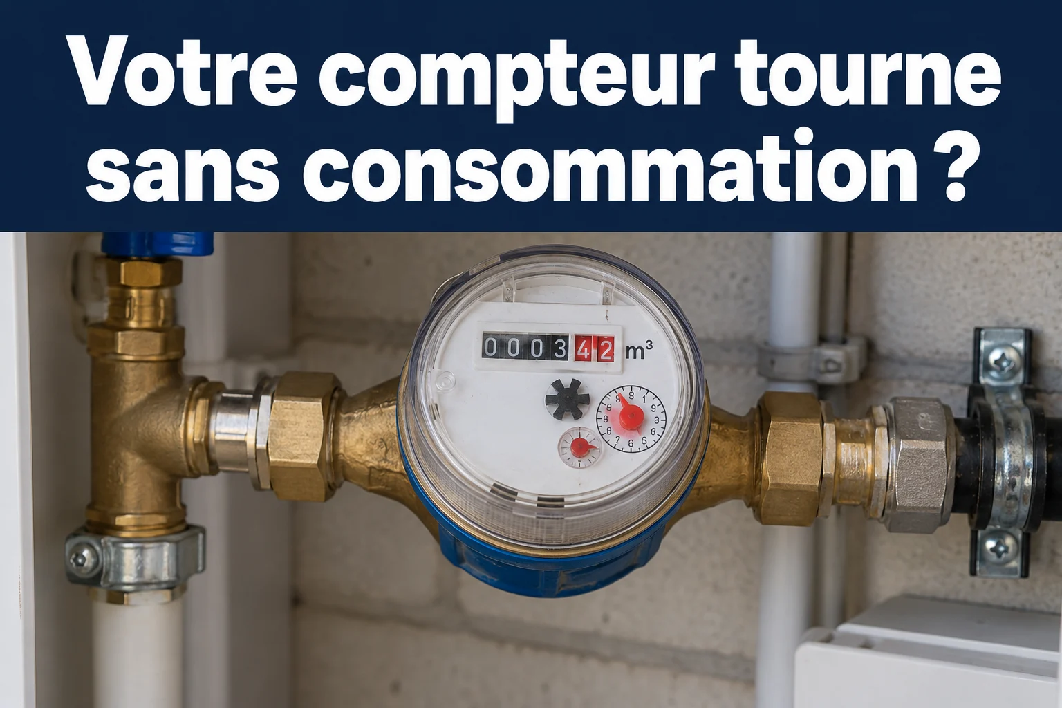 Compteur d’eau domestique — votre compteur tourne sans consommation ? Recherche de fuite à Bruxelles